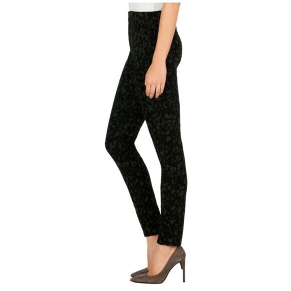 J Brand Olive Brocade Velvet Mid Rise Super Skinny Jeans 25 26 - Picture 2 of 9